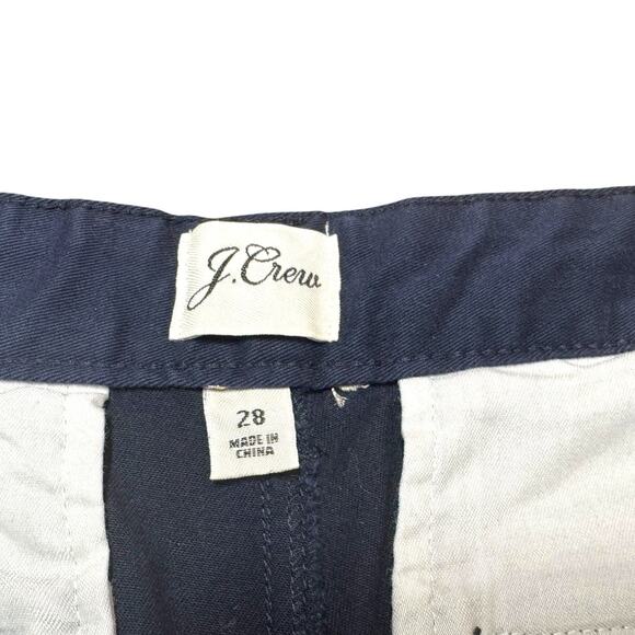 J.Crew Vintage Straight Pants Blue Metallic Embroidered Polka Dots 28 - Picture 3 of 4